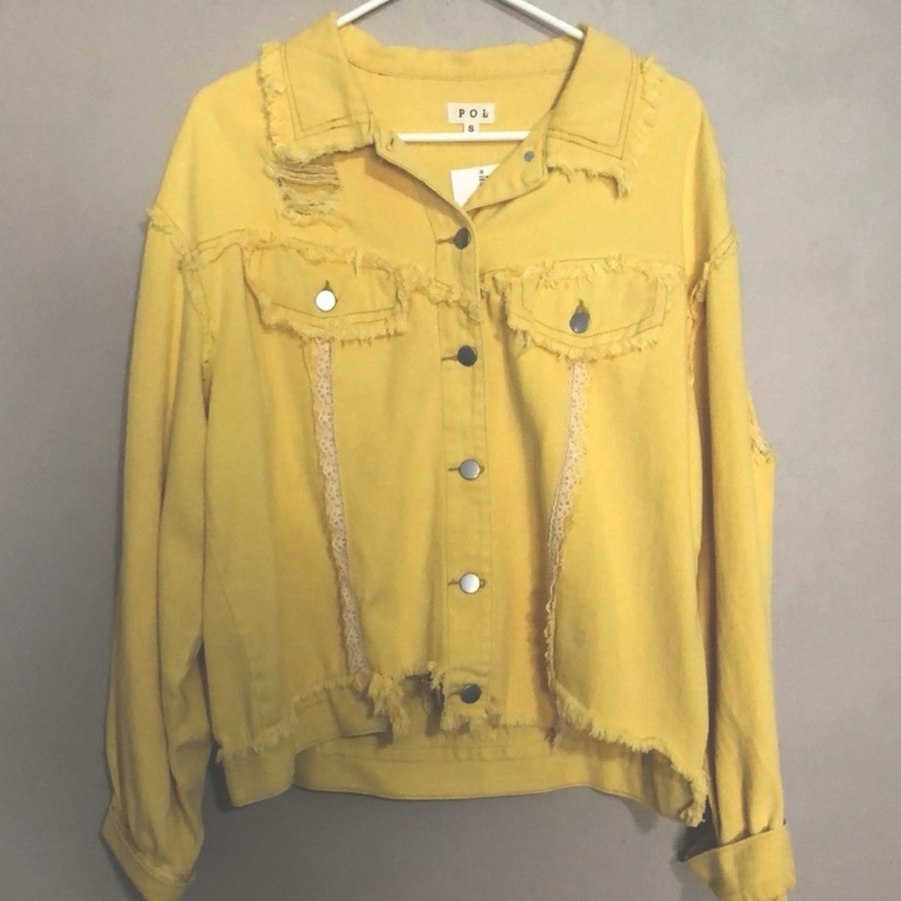 POL Yellow Jean Jacket